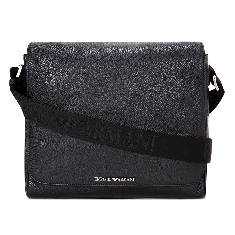 emporio armani/安普里奥阿玛尼单肩包-男士蓝色包 材质:牛皮