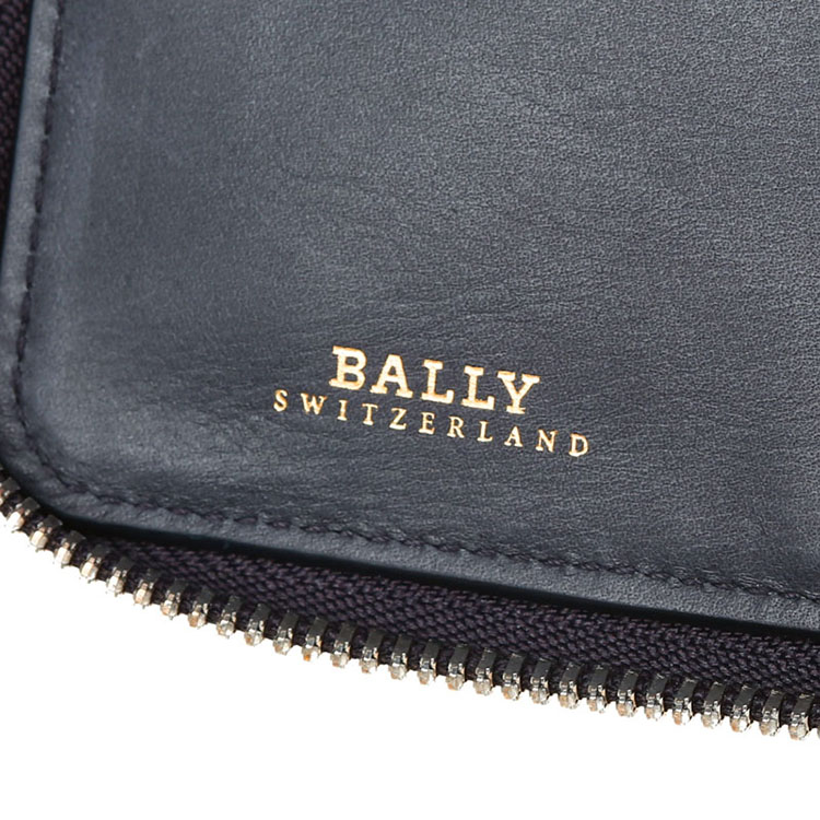 bally/巴利 男士tasyo小牛皮织带长款拉链钱包钱夹 6189987 "蓝色/米