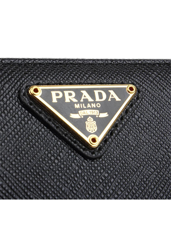 prada/普拉达 金属三角logo女士牛皮钱包1ml506 qhh f0002