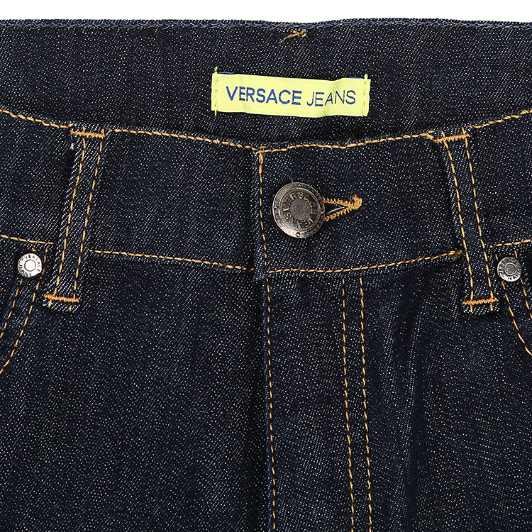 versace图片jeans,versace图片 versace jeans/范思哲牛仔女士裤子-女士蓝色时尚牛仔裤 材质:棉