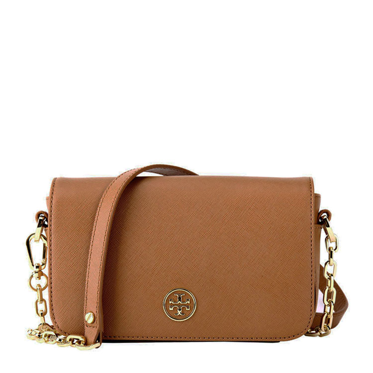 tory burch/汤丽柏琦 女士棕色真皮单肩斜挎包 50009827 229