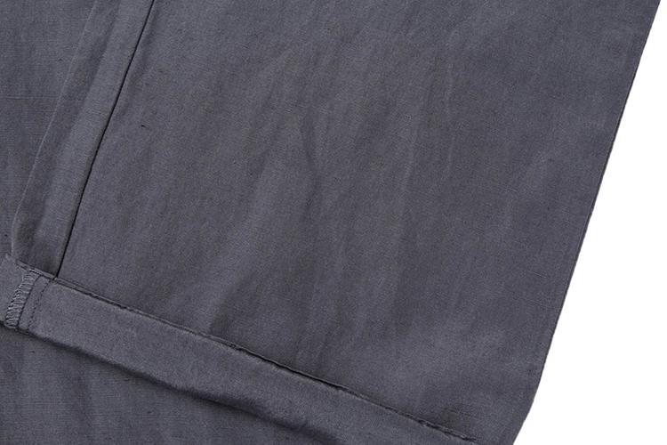 bertotto/博图 意大利品牌 灰色休闲裤 高级桑蚕丝与天然亚麻混纺面料