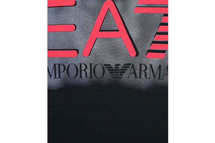 emporio armani/安普里奥阿玛尼 ea7系列胶印logo棉质圆领短袖男士t恤