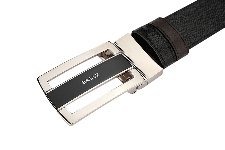 bally/巴利男士牛皮黑色皮带腰带