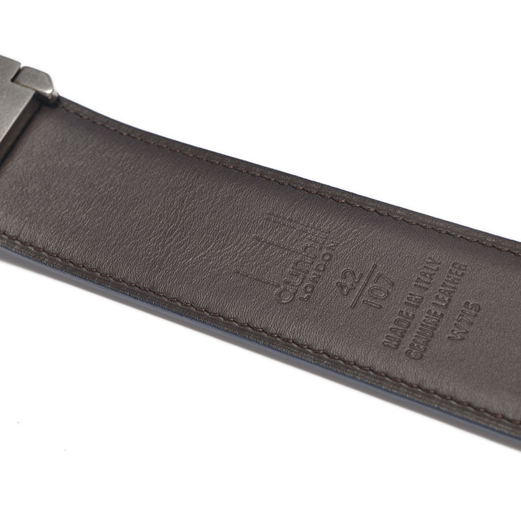 dunhill/登喜路 男士蓝色牛皮革腰带122cm