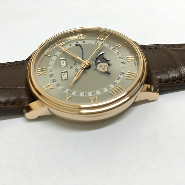 blancpain/宝珀villeret系列男士机械腕表6654-3613-55b