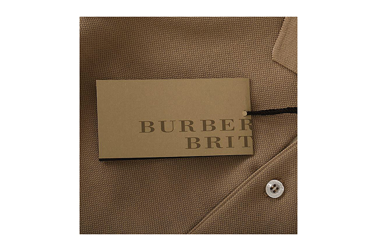 burberry/博柏利 驼色 brit刺绣logo经典短袖polo衫男士t恤 3459136