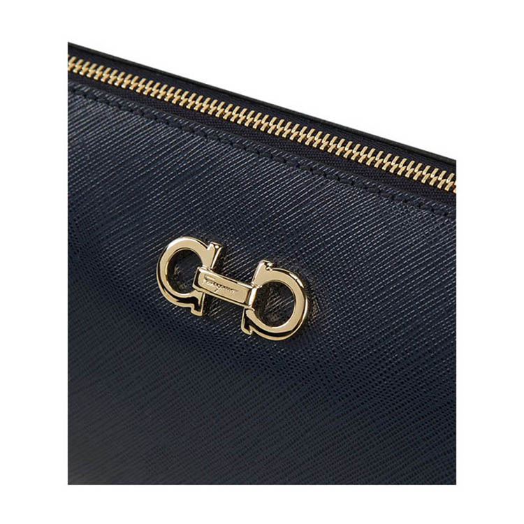 salvatore ferragamo/菲拉格慕 "lisetta"系列小牛皮经典金属logo标识