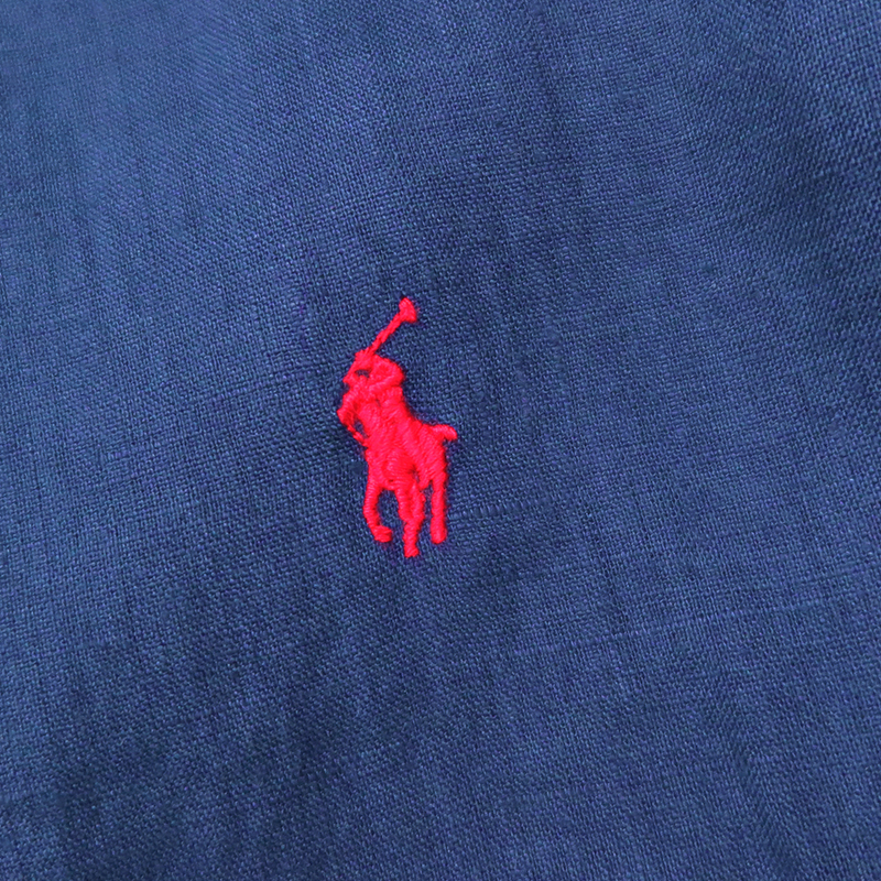 polo ralph lauren/拉夫劳伦马球小马标亚麻短袖衬衫 710594806001