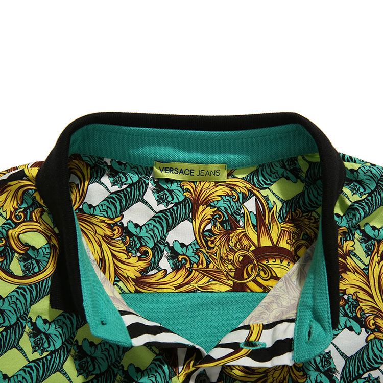 versace图片jeans,versace图片 versace jeans/范思哲牛仔#男士蓝色全棉短袖polo衫