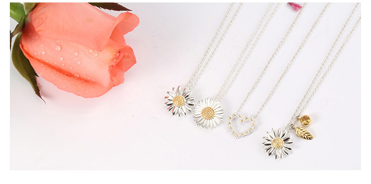 daisy london/daisy london 纯手工12mm复古小雏菊纯银项链
