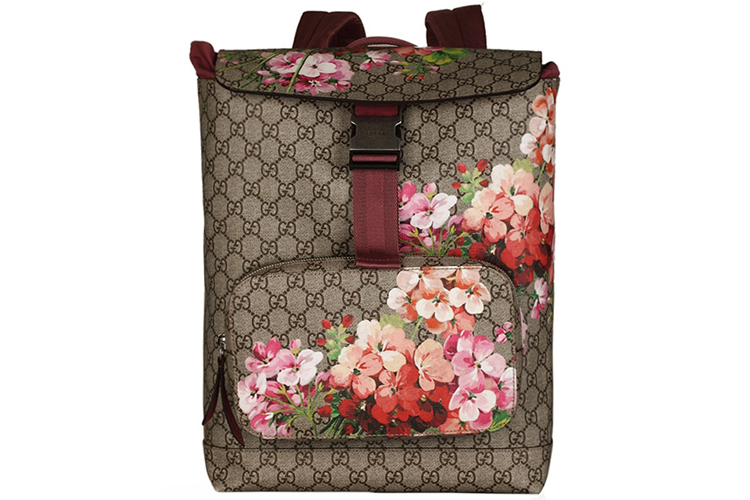 gucci/古驰 棕色经典pvc/配皮女士双肩包gu2625751997