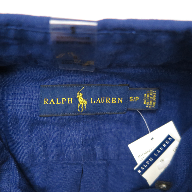 polo ralph lauren/拉夫劳伦马球小马标亚麻短袖衬衫 710594806001