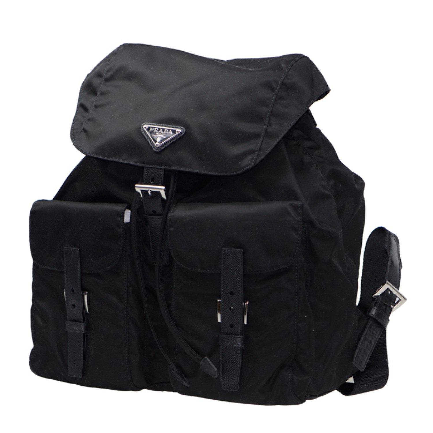 【包邮包税】prada/普拉达 男士尼龙黑色双肩包backpacks 1bz811 v44