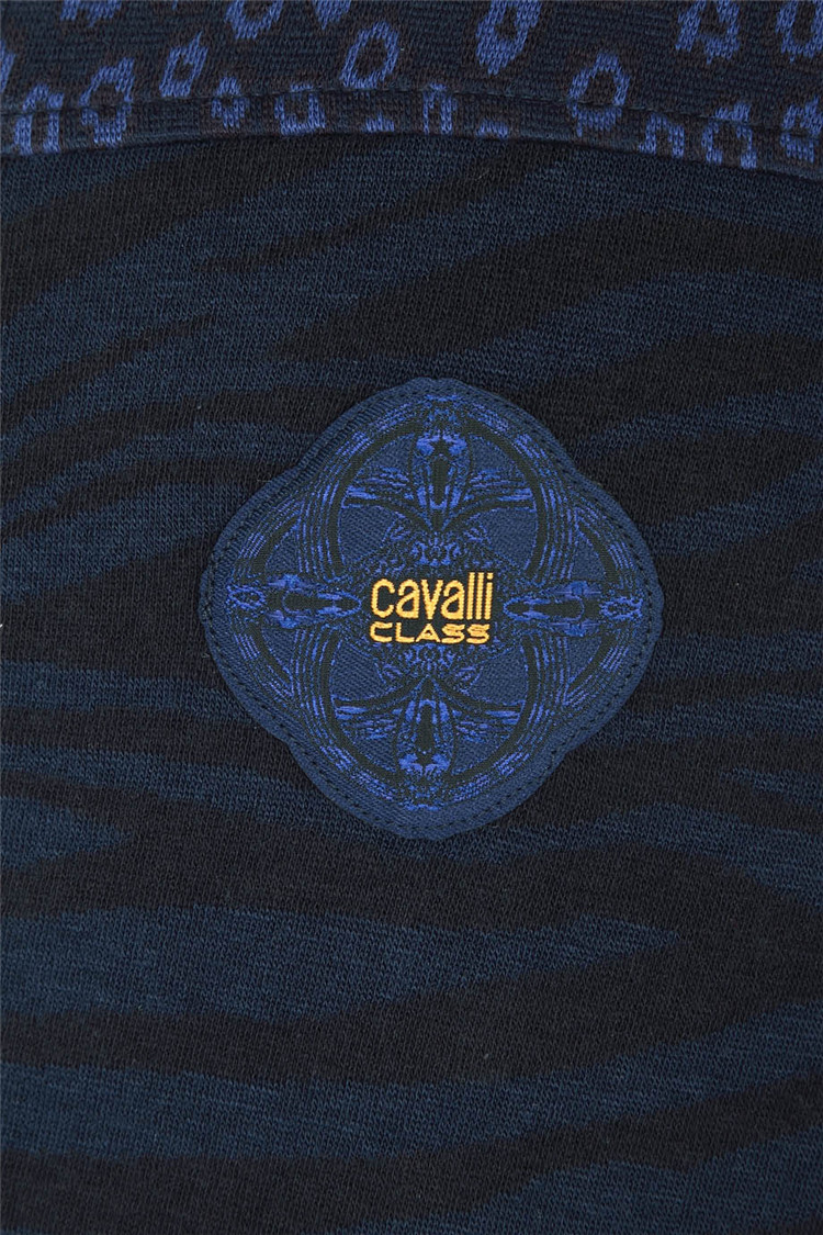 cavalli class/cavalli class 时尚logo刺绣针织男士外套