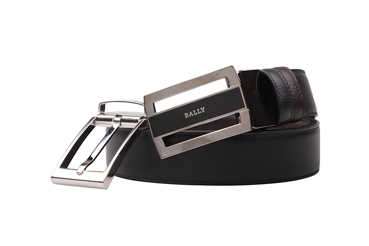 bally/巴利 男士牛皮针扣腰带 bally giftbox.s/04 6185116 黑色