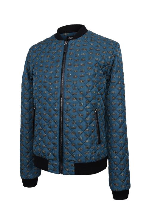dolce&gabbana/杜嘉班纳 男士蓝绿色长袖棉服男士外套 g9es7t g7eez x