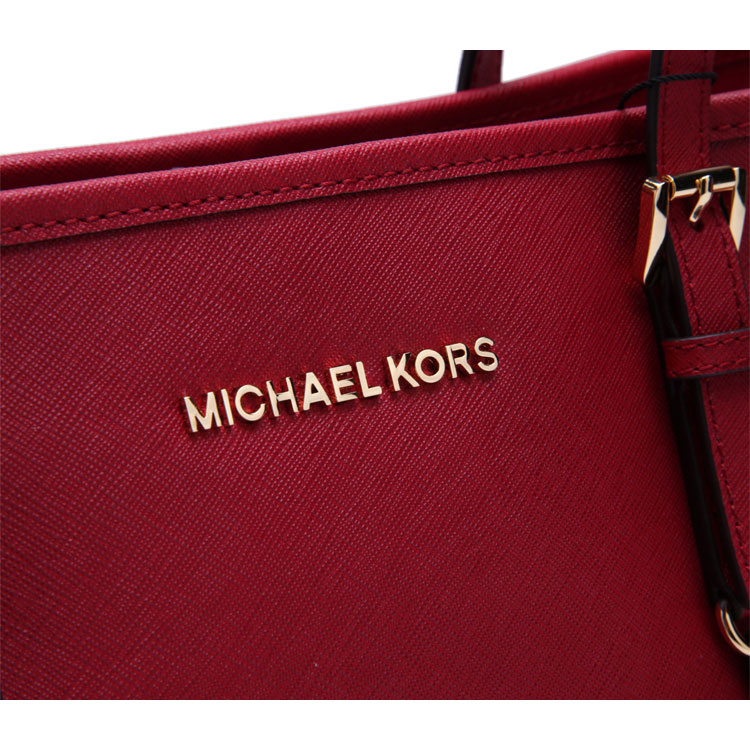 mk michael kors/迈克·科尔斯深红色经典logo装饰女士单肩包,30t3gtv