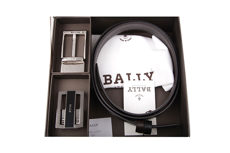 bally/巴利 男士牛皮针扣腰带 bally giftbox.s/04 6185116 黑色