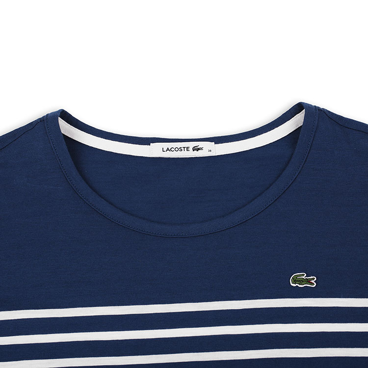 lacoste/鳄鱼-深蓝色棉连衣裙