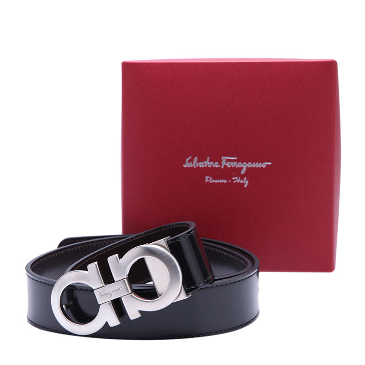 salvatore ferragamo/菲拉格慕菲拉格慕黑色牛皮材质纯色男士腰带,67