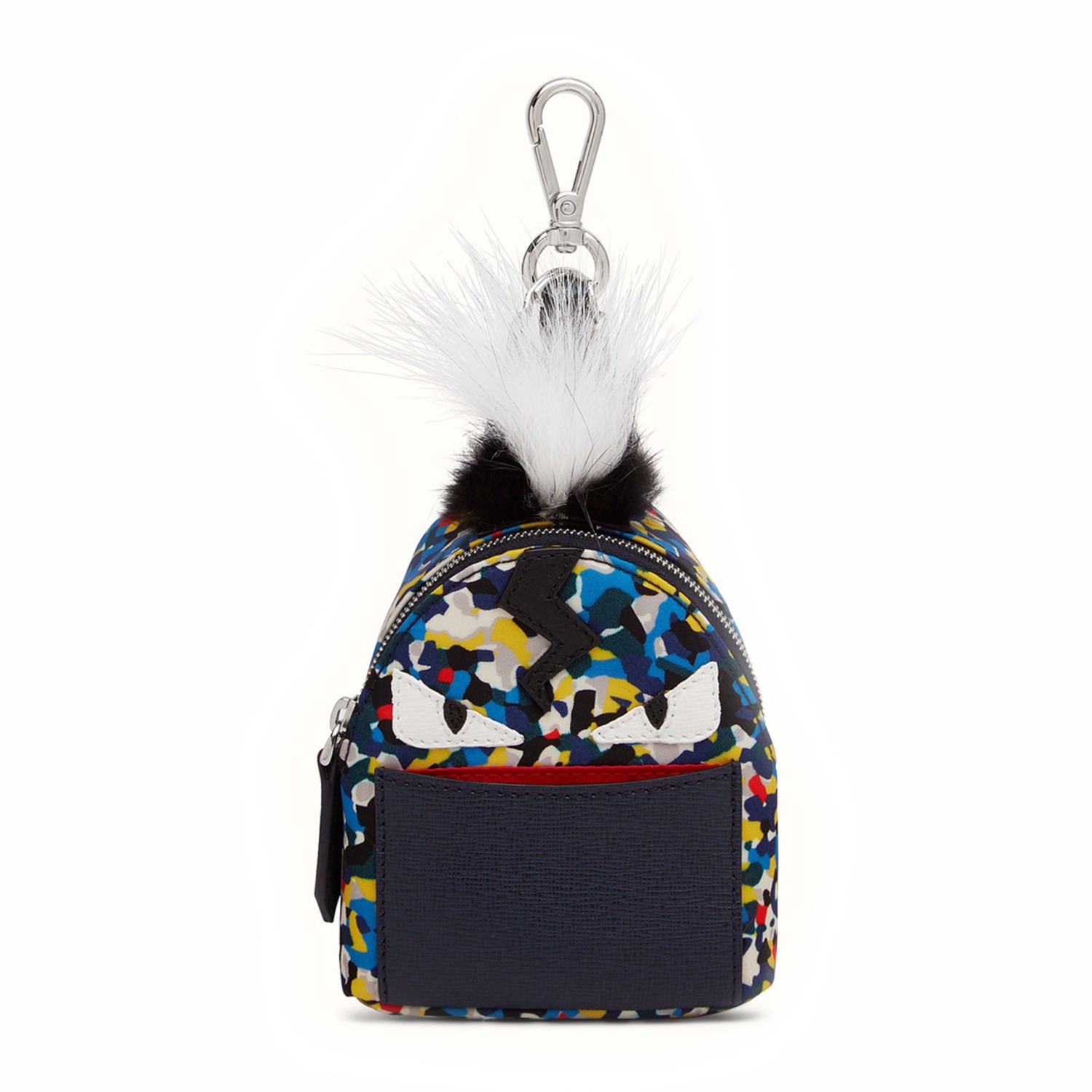 【包邮包税】fendi/芬迪 女士小怪兽眼睛拼色双肩包挂饰 7ar432 5x0 f