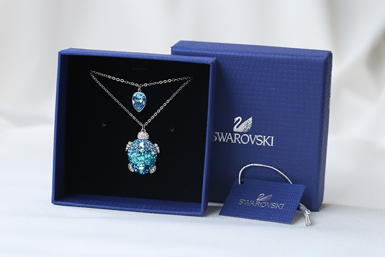 swarovski/施华洛世奇 16年新款海洋蓝海龟双层项链 5197514