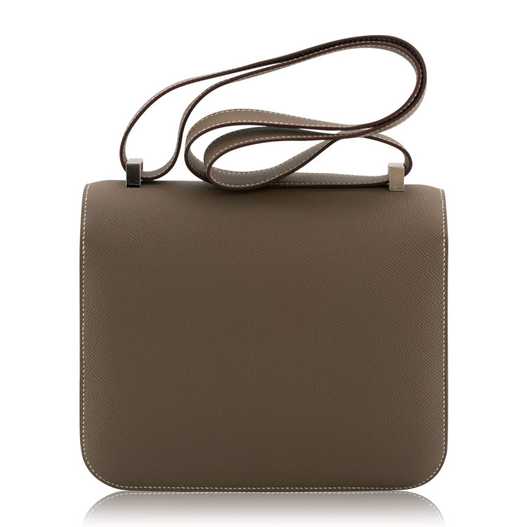 HERMES\/爱马仕 康康 Constance 24 CK18大象灰 Epsom皮 银扣 X刻
