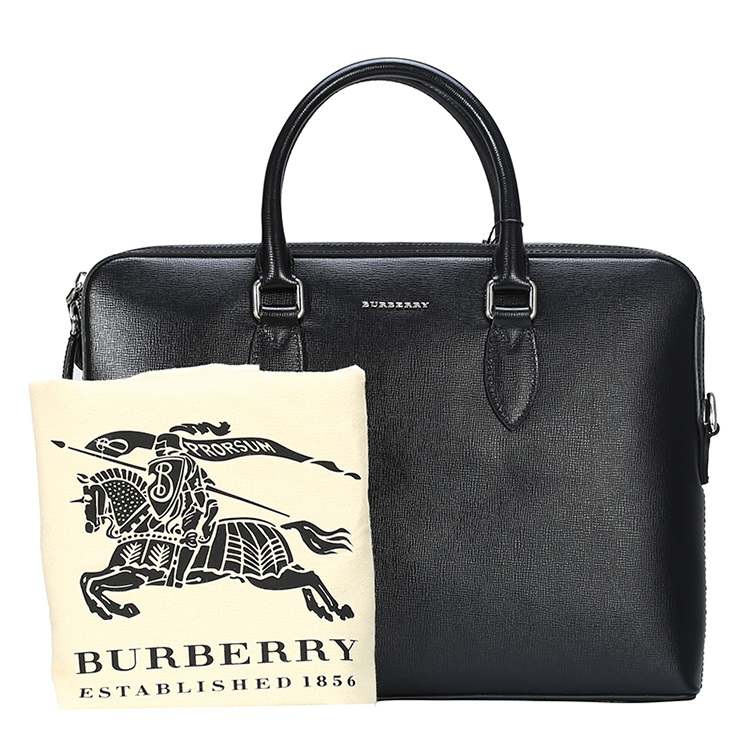 burberry/博柏利 男士barrow聚酰胺/小牛皮公文包 3998951 黑色