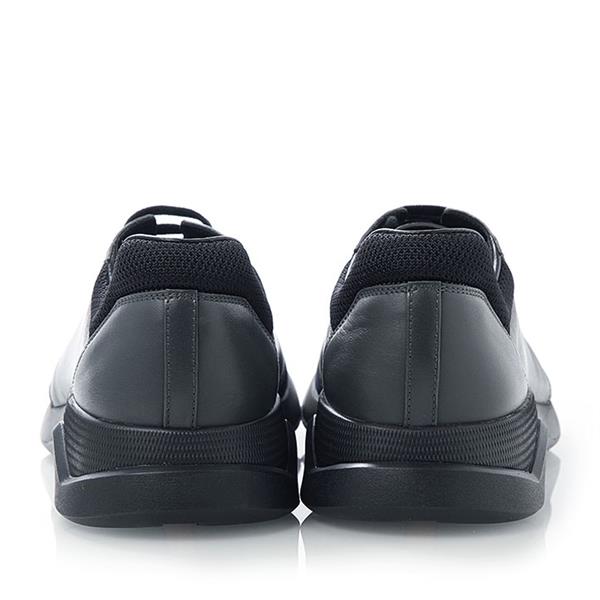 prada/普拉达 牛皮弹力布 单鞋 男士灰蓝色休闲运动鞋