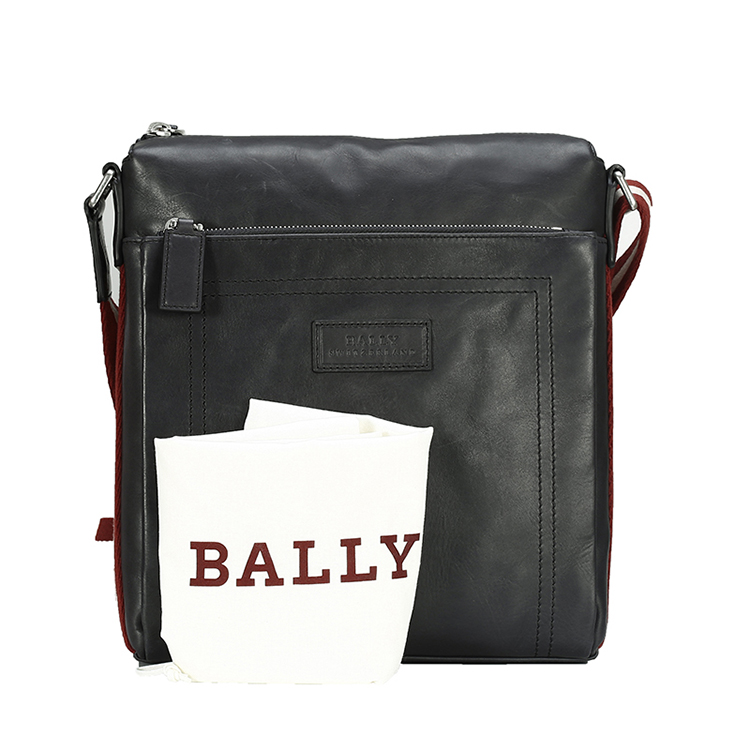 bally/巴利 男士tuston小牛皮斜挎包 6207836 深灰色