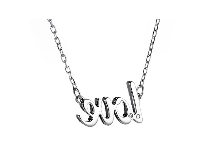 swarovski/施华洛世奇 女士镀18k金色love字母emotion项链 5093577