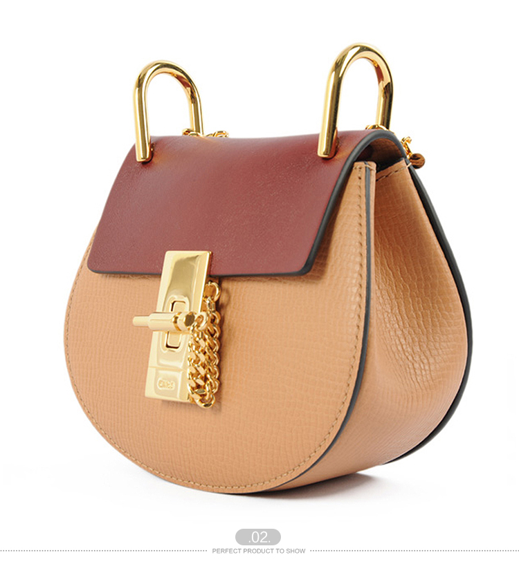 chloe/克洛伊 女士浅棕色牛皮单肩包 3s1038 h8l bib-012 20170122