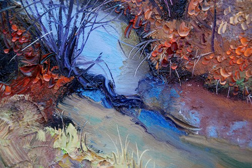 王存玉《塞汗坝》布面油画 风景