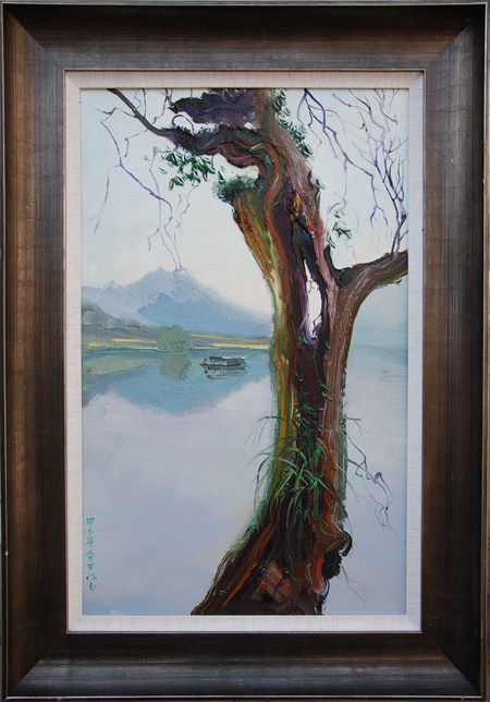 王存玉《湘西米沙》布面油画 风景