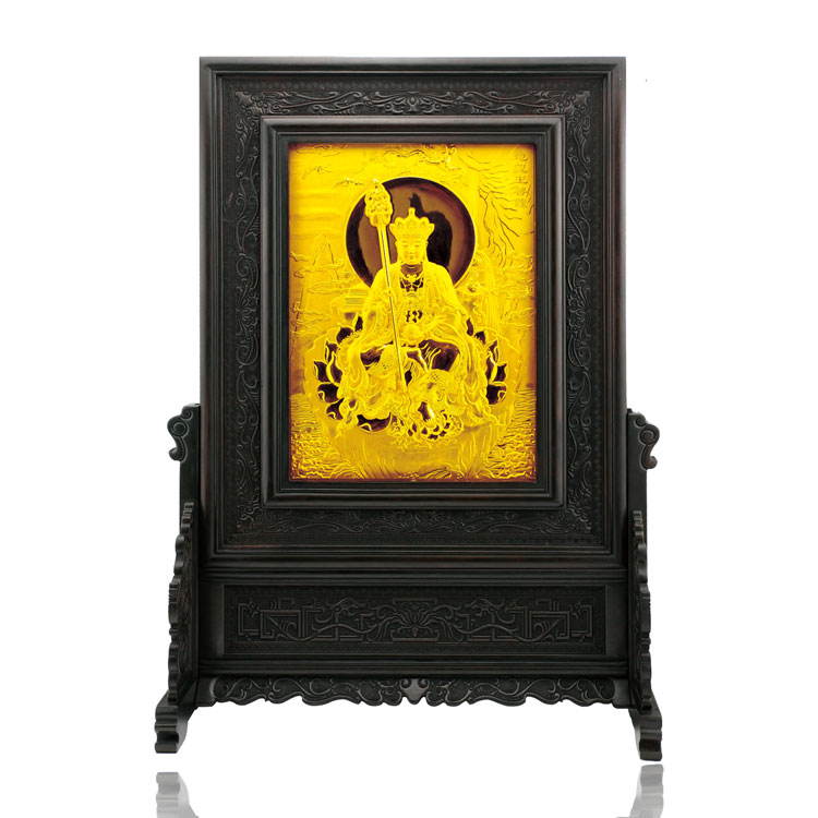 baoyijin/宝易金珠宝 24k黄金福佑金安祈福金画 au999千足金地藏王