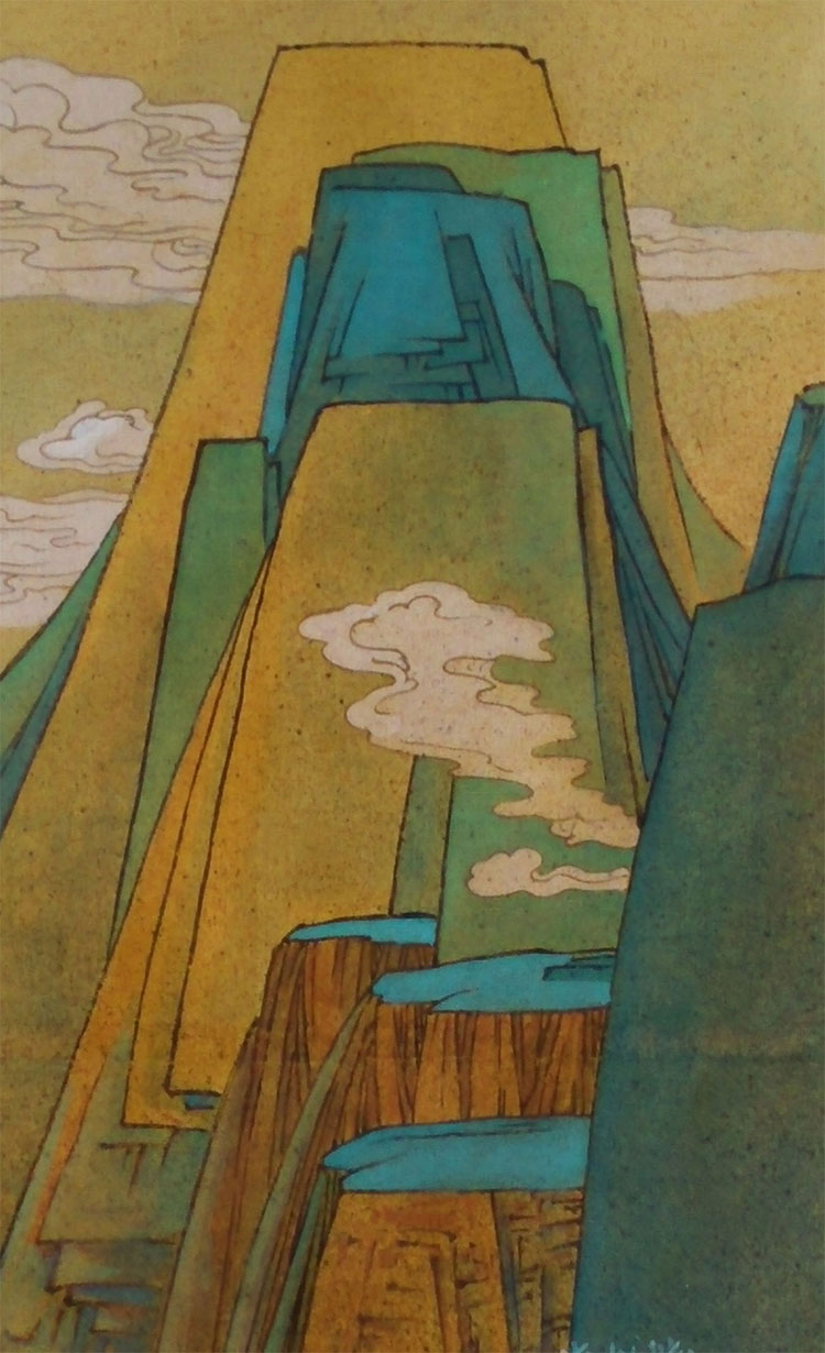 杨晓东《印象-家乡之一》当代水墨