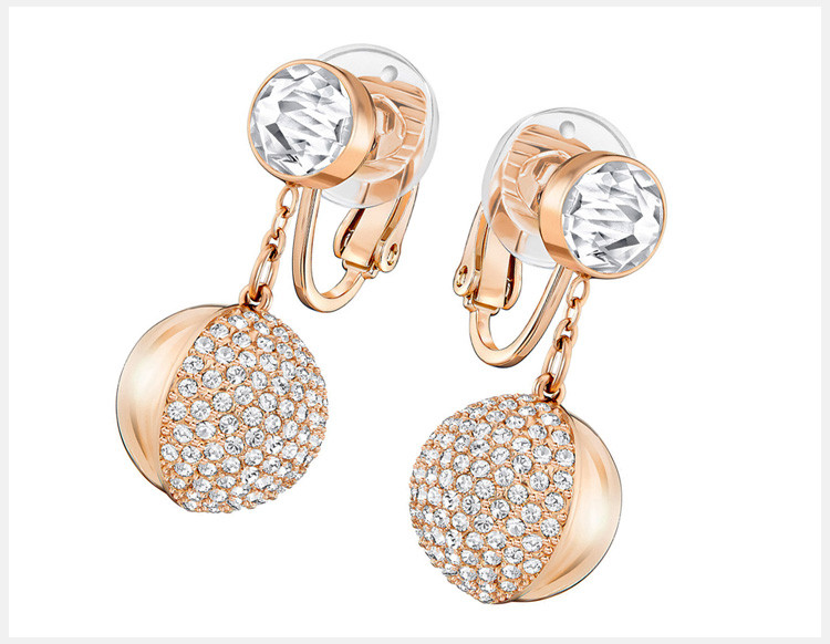 【包税】swarovski 施华洛世奇 女士时尚夹式耳环 526222018k金色