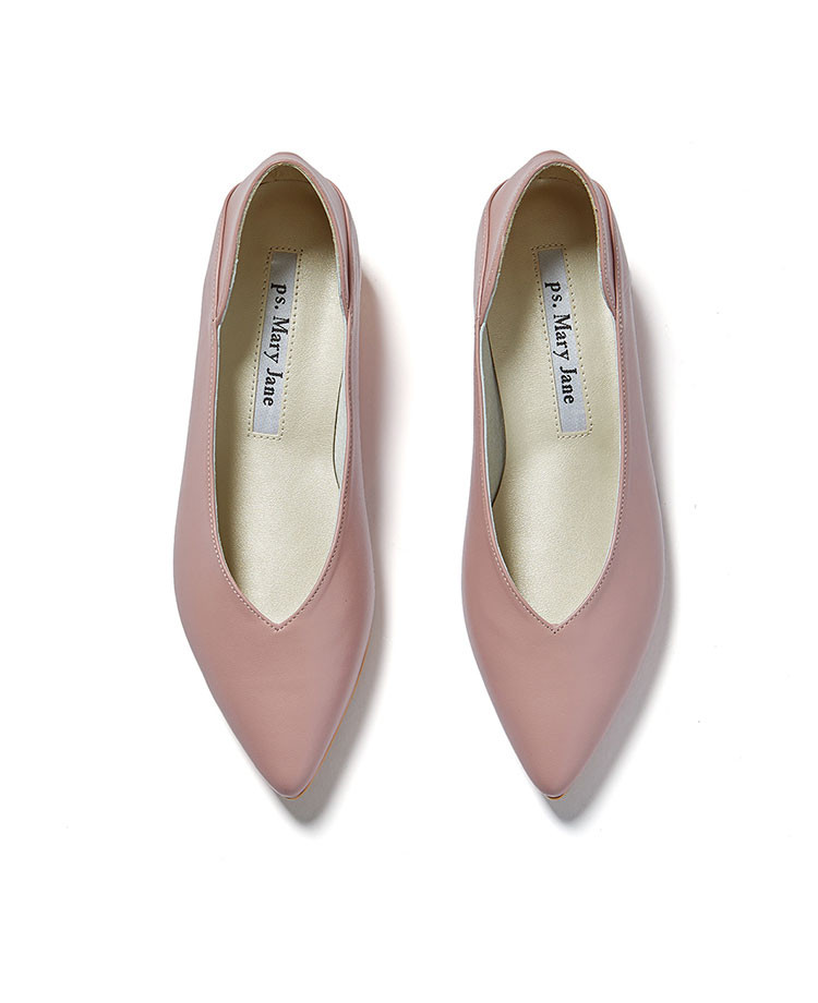 [18春夏新品]ps.mary jane女士羊皮纯色低跟鞋