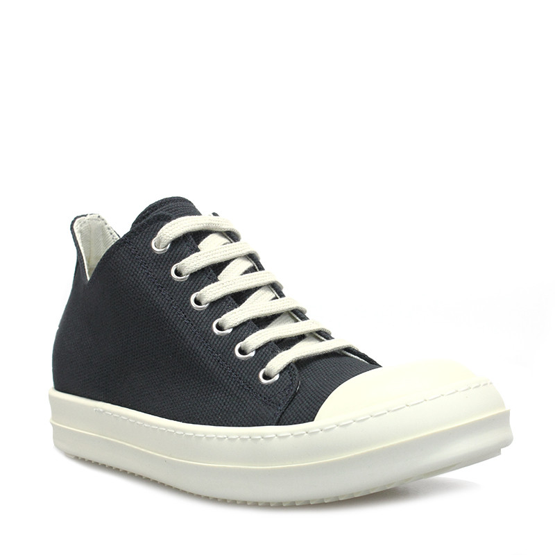 rick owens/瑞克欧文斯 女士经典款矮帮深蓝色大匡威休闲运动鞋 ds18s