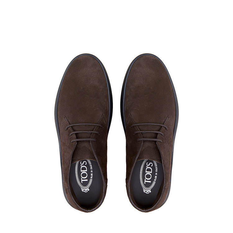 tods/托德斯男士靴子绒面小牛皮沙漠靴短靴男鞋
