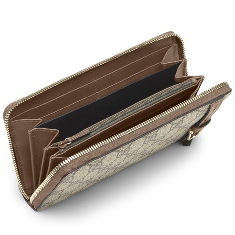 gucci/古驰钱包 女士pvc双g印花手拿拉链钱夹 钱包 309758