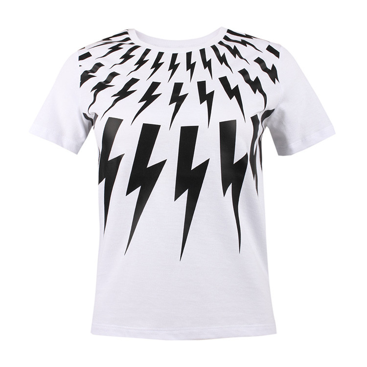 neil barrett/尼奥·贝奈特 【17年新款】闪电图案 女士短袖t恤 17051