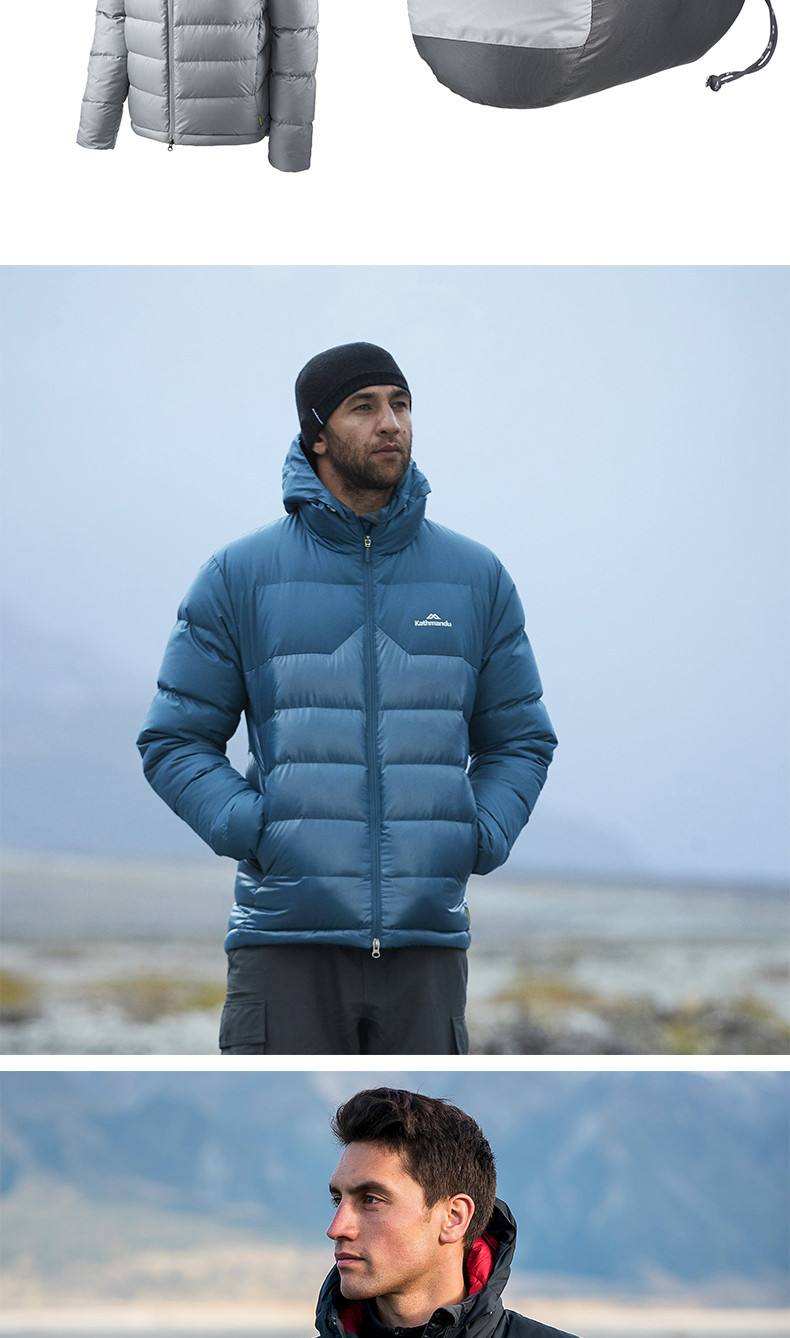 【免税】kathmandu/kathmandu 户外epiq男士连帽羽绒服v2 新西兰进口