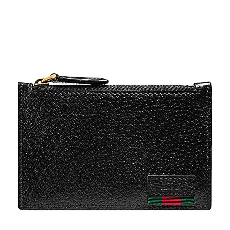 gucci/古驰 男士黑色皮质卡包 428757 dj21t 1060-002#180604ch黑色