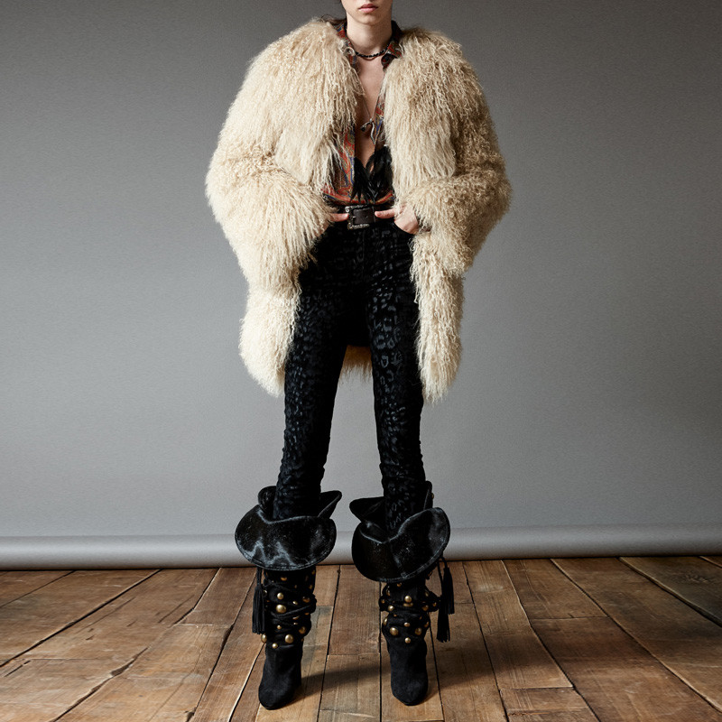 【包税】yves saint laurent/圣罗兰【18秋冬】新款时尚女装山羊皮