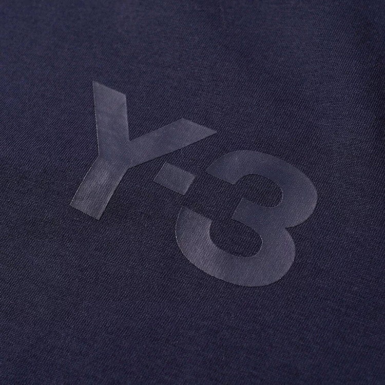 y-3/y-3 黑色全棉y3 男士休闲运动 logo标志短袖t恤 cy6936