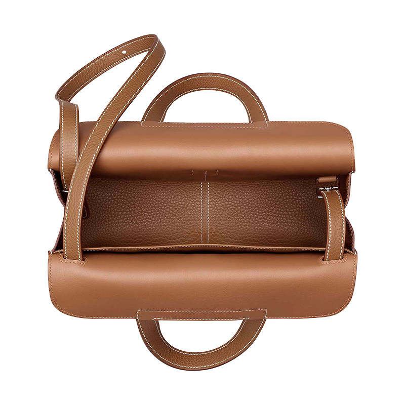 hermes/爱马仕 女士halzan 31手提包 金色 h070428ckaf-ba11