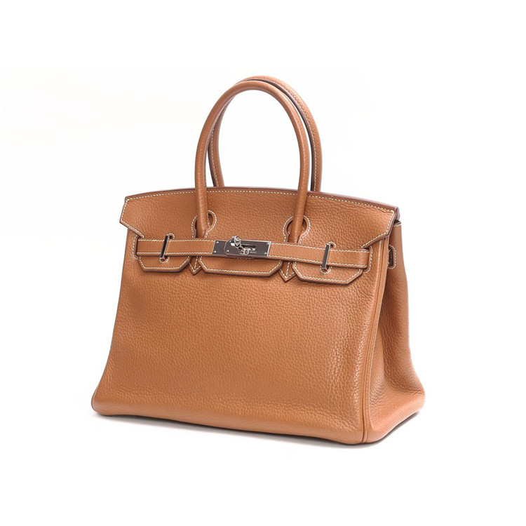 hermes/爱马仕 birkin 30金色女士手提包【a级已使用】