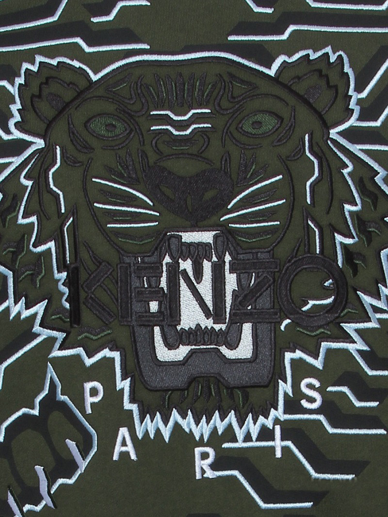 kenzo/高田贤三 男卫衣 棉质 老虎头图案 三种颜色可选 5sw0764xe